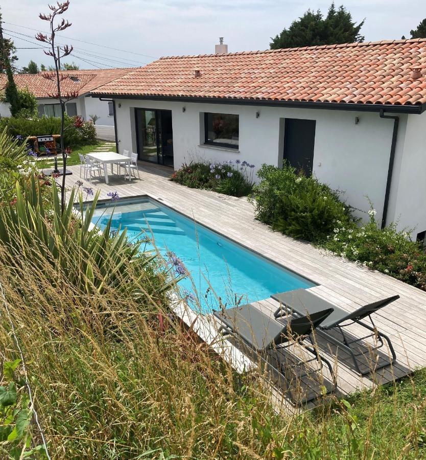 Maison 4 étoiles avec piscine vue sur mer et plage à pied Saint-Jean-de-Luz Exterior foto